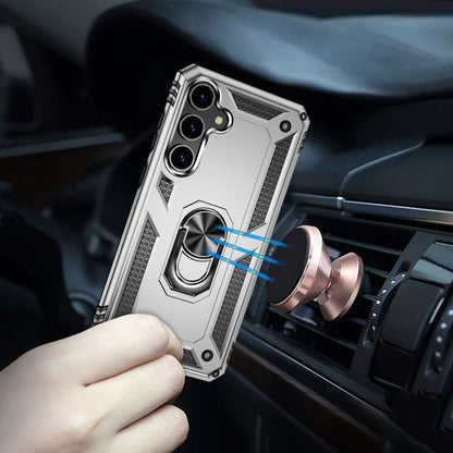 Outdoor Hülle für Samsung Galaxy S24 PLUS TPU PC Hybrid Sergeant Ring Cover Case