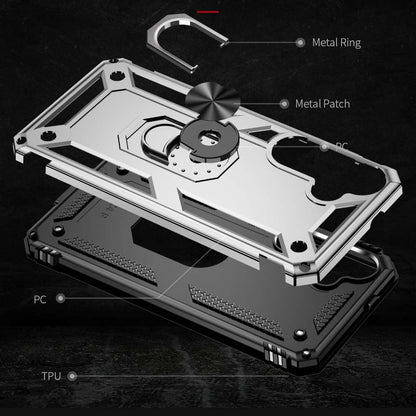 Outdoor Hülle für Samsung Galaxy S24 PLUS TPU PC Hybrid Sergeant Ring Cover Case