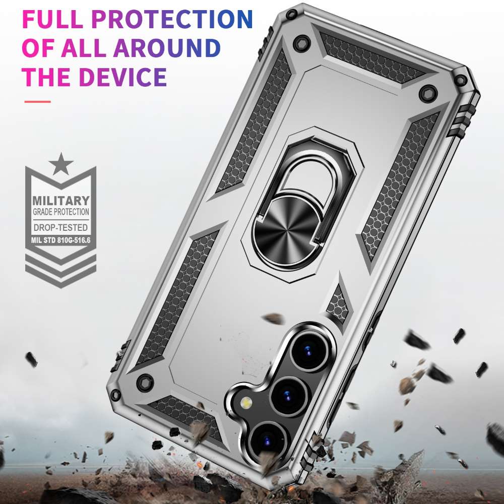 Outdoor Hülle für Samsung Galaxy S24 PLUS TPU PC Hybrid Sergeant Ring Cover Case
