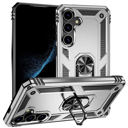 Outdoor Hülle für Samsung Galaxy S24 PLUS TPU PC Hybrid Sergeant Ring Cover Case