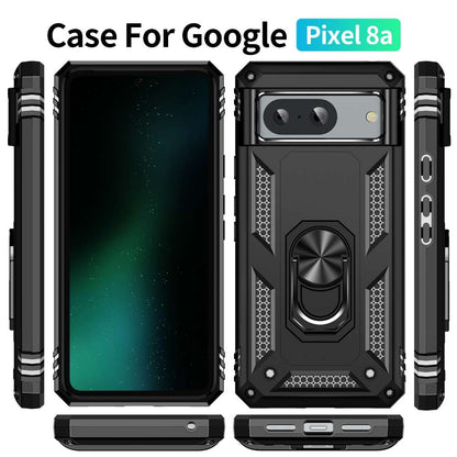 Outdoor Hülle für Google Pixel 8a TPU PC Hybrid Sergeant Armor Ring Cover Case