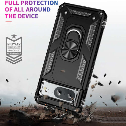 Outdoor Hülle für Google Pixel 8a TPU PC Hybrid Sergeant Armor Ring Cover Case