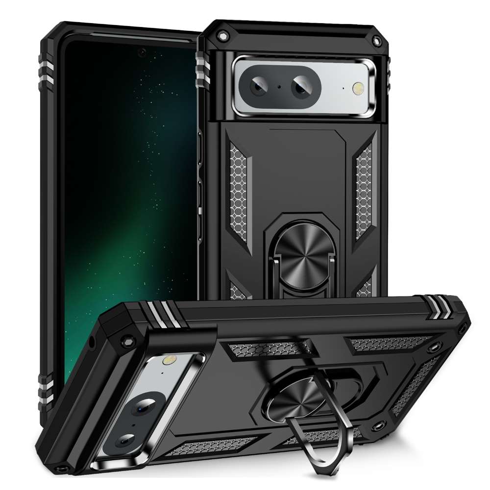 Outdoor Hülle für Google Pixel 8a TPU PC Hybrid Sergeant Armor Ring Cover Case