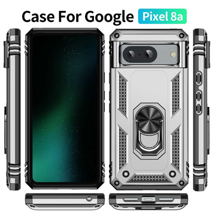 Outdoor Hülle für Google Pixel 8a TPU PC Hybrid Sergeant Armor Ring Cover Case