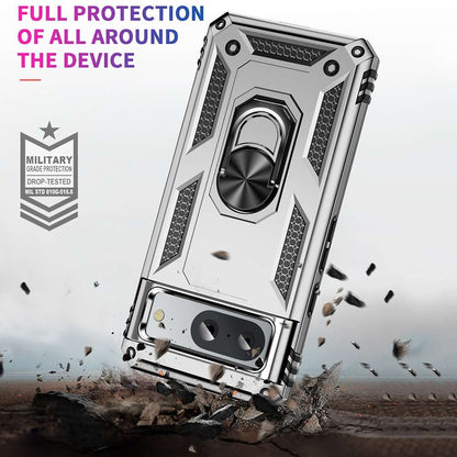 Outdoor Hülle für Google Pixel 8a TPU PC Hybrid Sergeant Armor Ring Cover Case