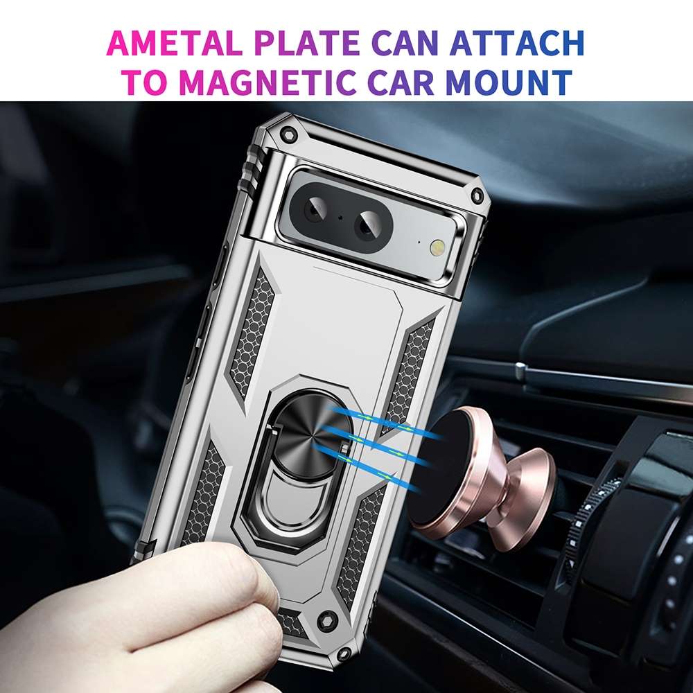 Outdoor Hülle für Google Pixel 8a TPU PC Hybrid Sergeant Armor Ring Cover Case