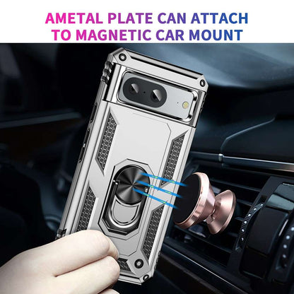 Outdoor Hülle für Google Pixel 8a TPU PC Hybrid Sergeant Armor Ring Cover Case