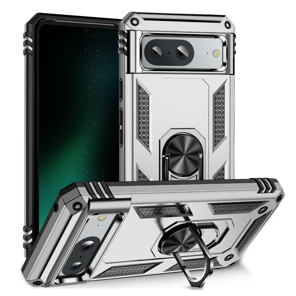 Outdoor Hülle für Google Pixel 8a TPU PC Hybrid Sergeant Armor Ring Cover Case