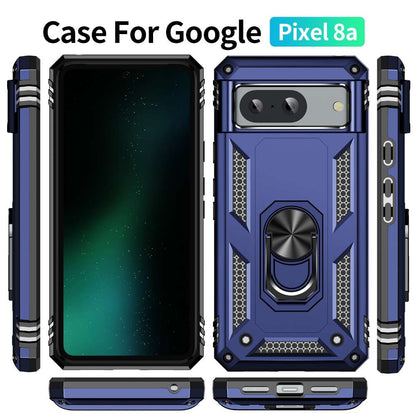 Outdoor Hülle für Google Pixel 8a TPU PC Hybrid Sergeant Armor Ring Cover Case
