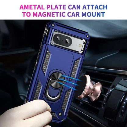 Outdoor Hülle für Google Pixel 8a TPU PC Hybrid Sergeant Armor Ring Cover Case