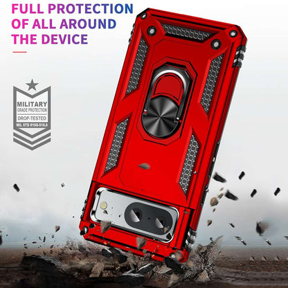 Outdoor Hülle für Google Pixel 8a TPU PC Hybrid Sergeant Armor Ring Cover Case