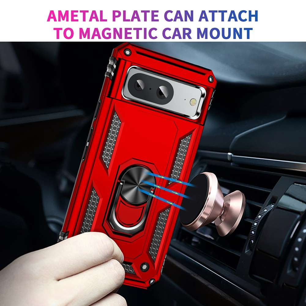 Outdoor Hülle für Google Pixel 8a TPU PC Hybrid Sergeant Armor Ring Cover Case