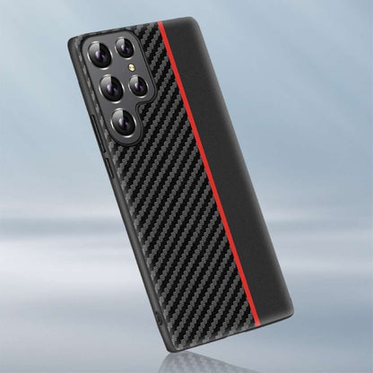 Hard Cover für Samsung Galaxy S24 ULTRA Ultradünn Carbon Schutz Hülle Streifen