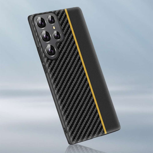 Hard Cover für Samsung Galaxy S24 ULTRA Ultradünn Carbon Schutz Hülle Streifen
