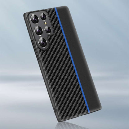 Hard Cover für Samsung Galaxy S24 ULTRA Ultradünn Carbon Schutz Hülle Streifen