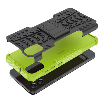 Outdoor Hülle für Samsung Galaxy A05 Tire Rutschfest Kickstand PC TPU Cover Case