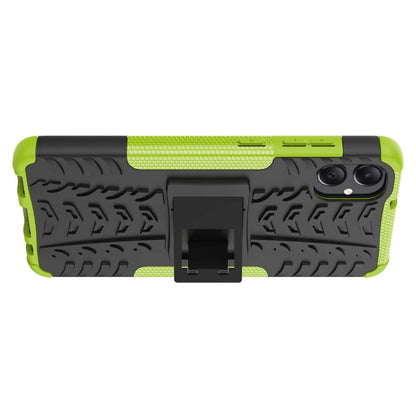 Outdoor Hülle für Samsung Galaxy A05 Tire Rutschfest Kickstand PC TPU Cover Case