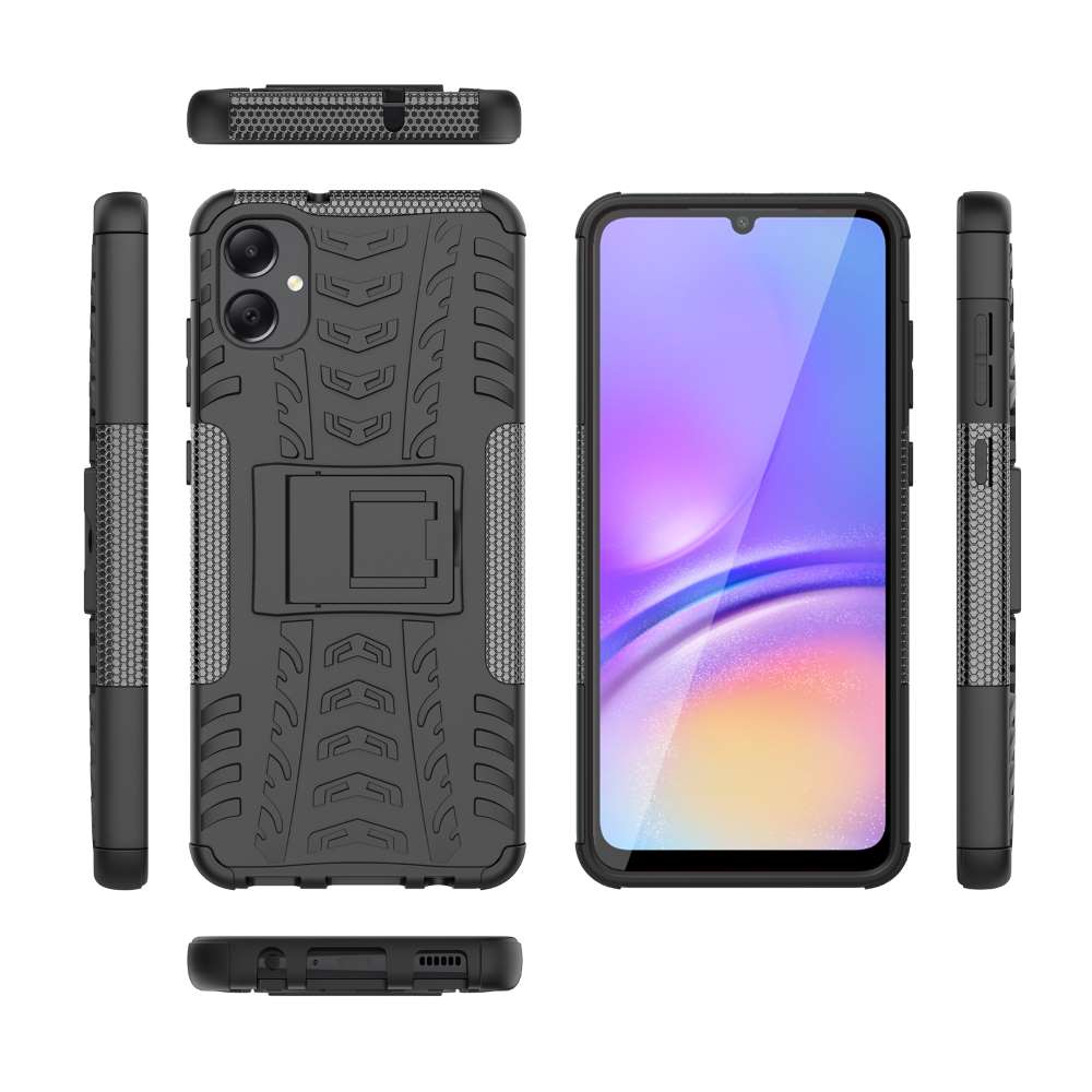 Outdoor Hülle für Samsung Galaxy A05 Tire Rutschfest Kickstand PC TPU Cover Case