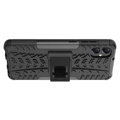 Outdoor Hülle für Samsung Galaxy A05 Tire Rutschfest Kickstand PC TPU Cover Case