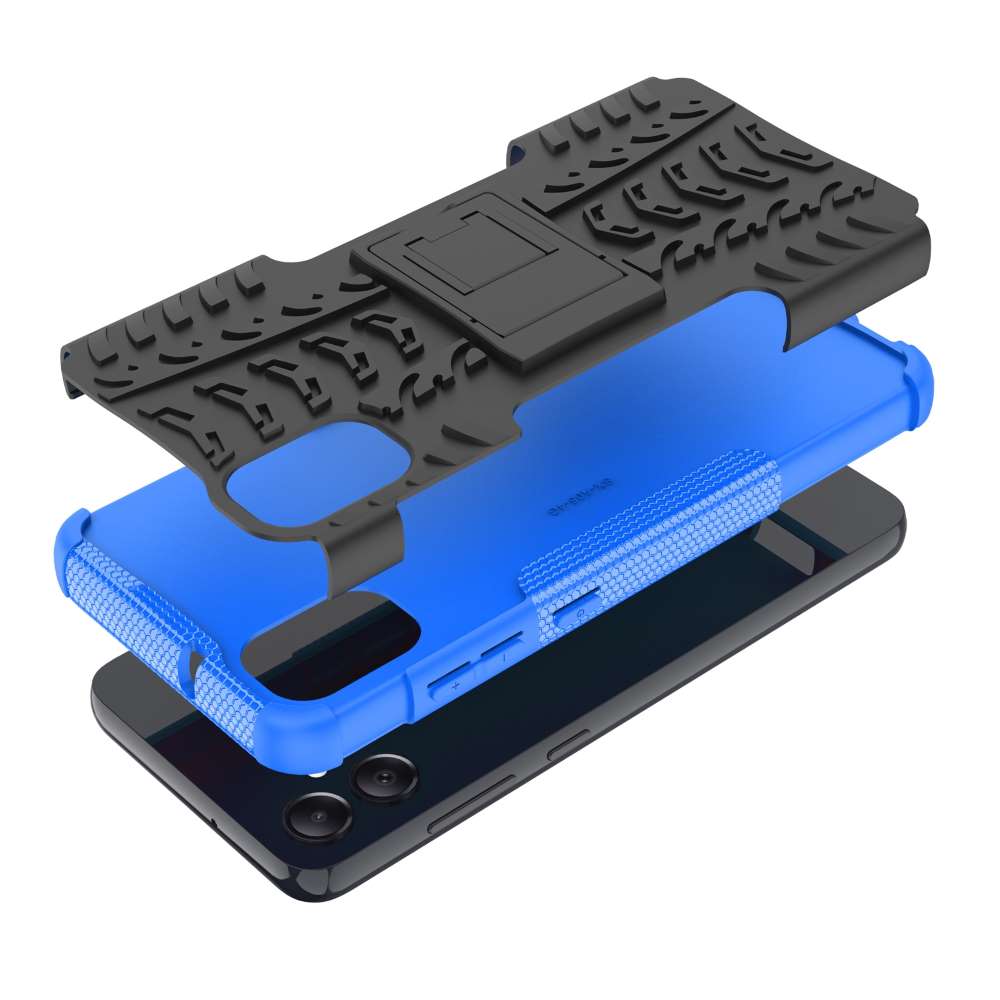 Outdoor Hülle für Samsung Galaxy A05 Tire Rutschfest Kickstand PC TPU Cover Case