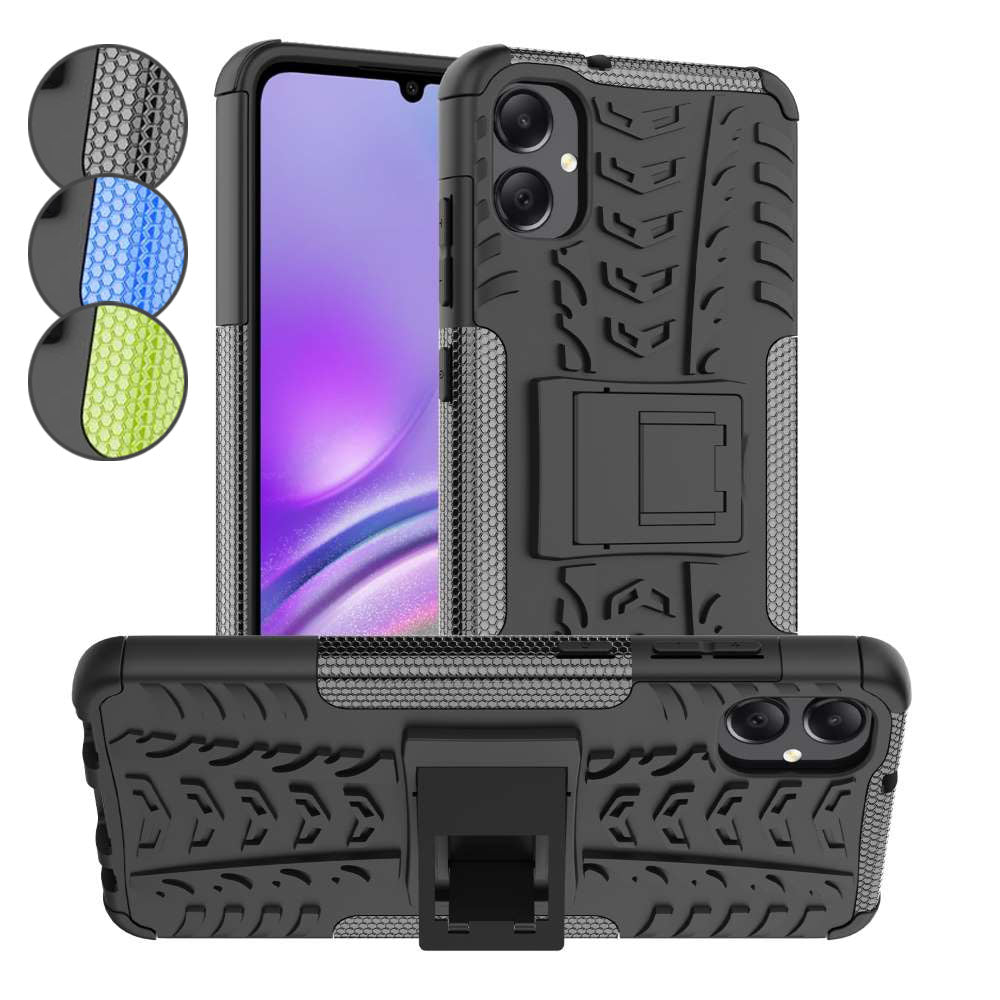 Outdoor Hülle für Samsung Galaxy A05 Tire Rutschfest Kickstand PC TPU Cover Case