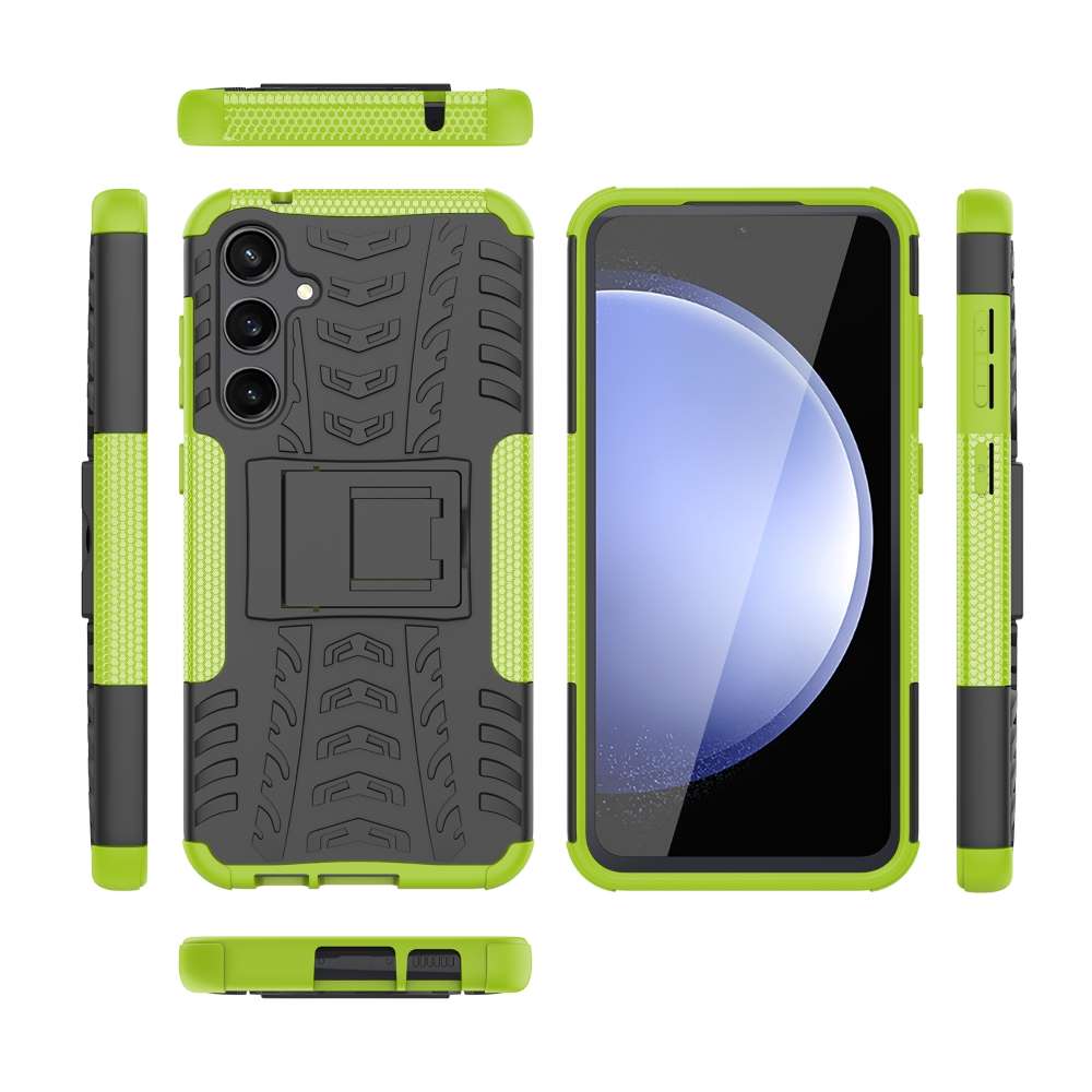Outdoor Hülle für Samsung Galaxy S23 FE Tire Rutschfest Kickstand Schutz Cover