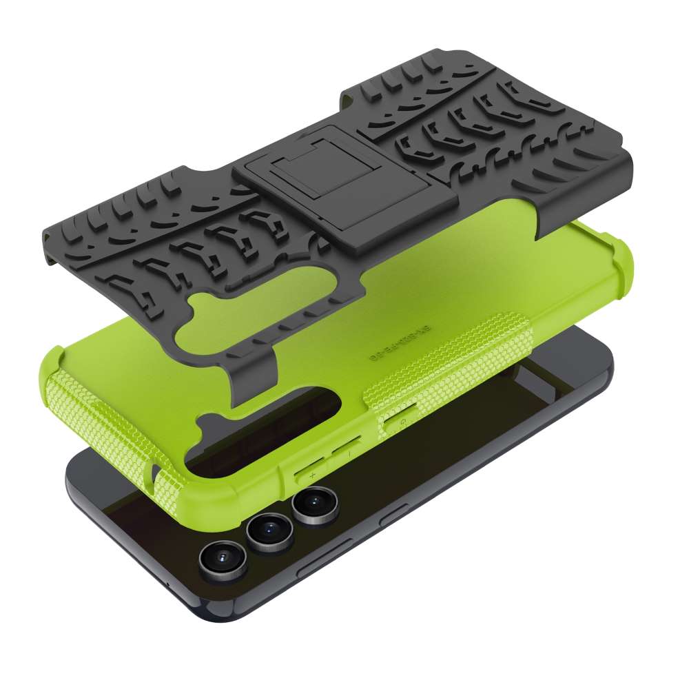 Outdoor Hülle für Samsung Galaxy S23 FE Tire Rutschfest Kickstand Schutz Cover