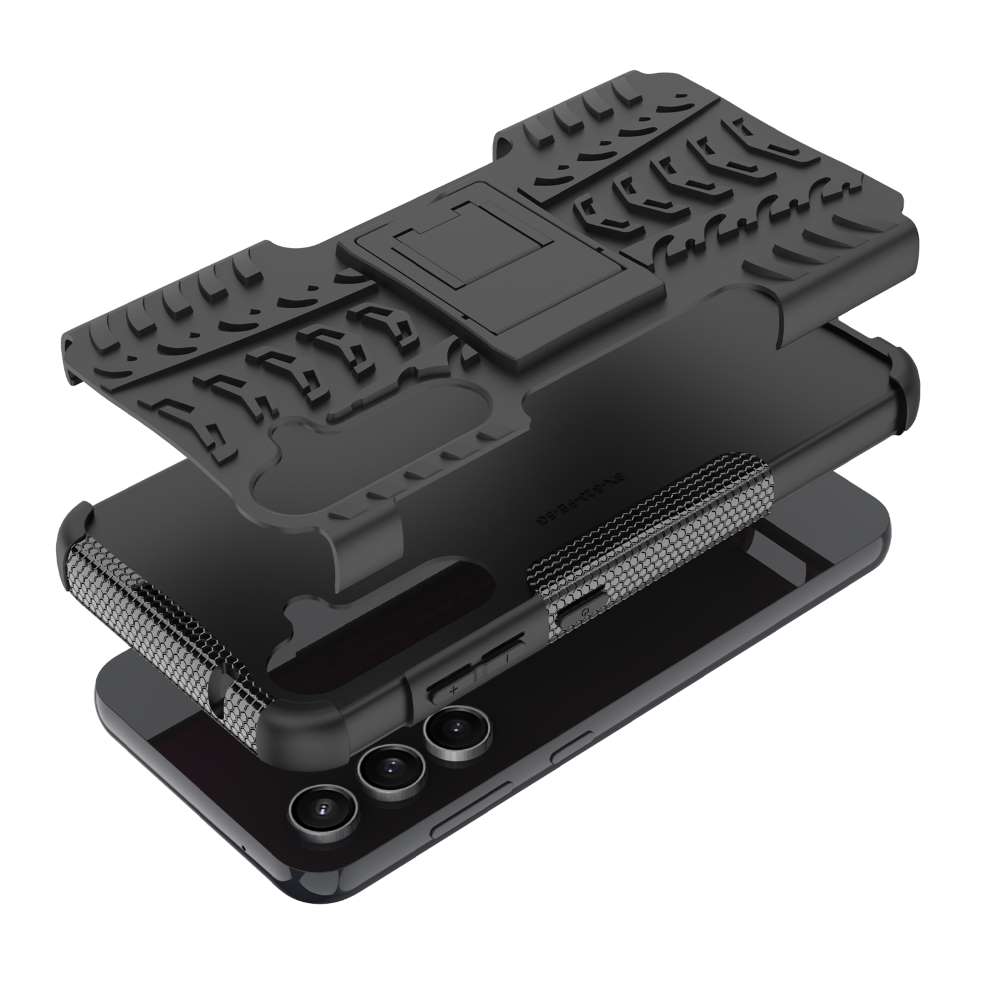 Outdoor Hülle für Samsung Galaxy S23 FE Tire Rutschfest Kickstand Schutz Cover