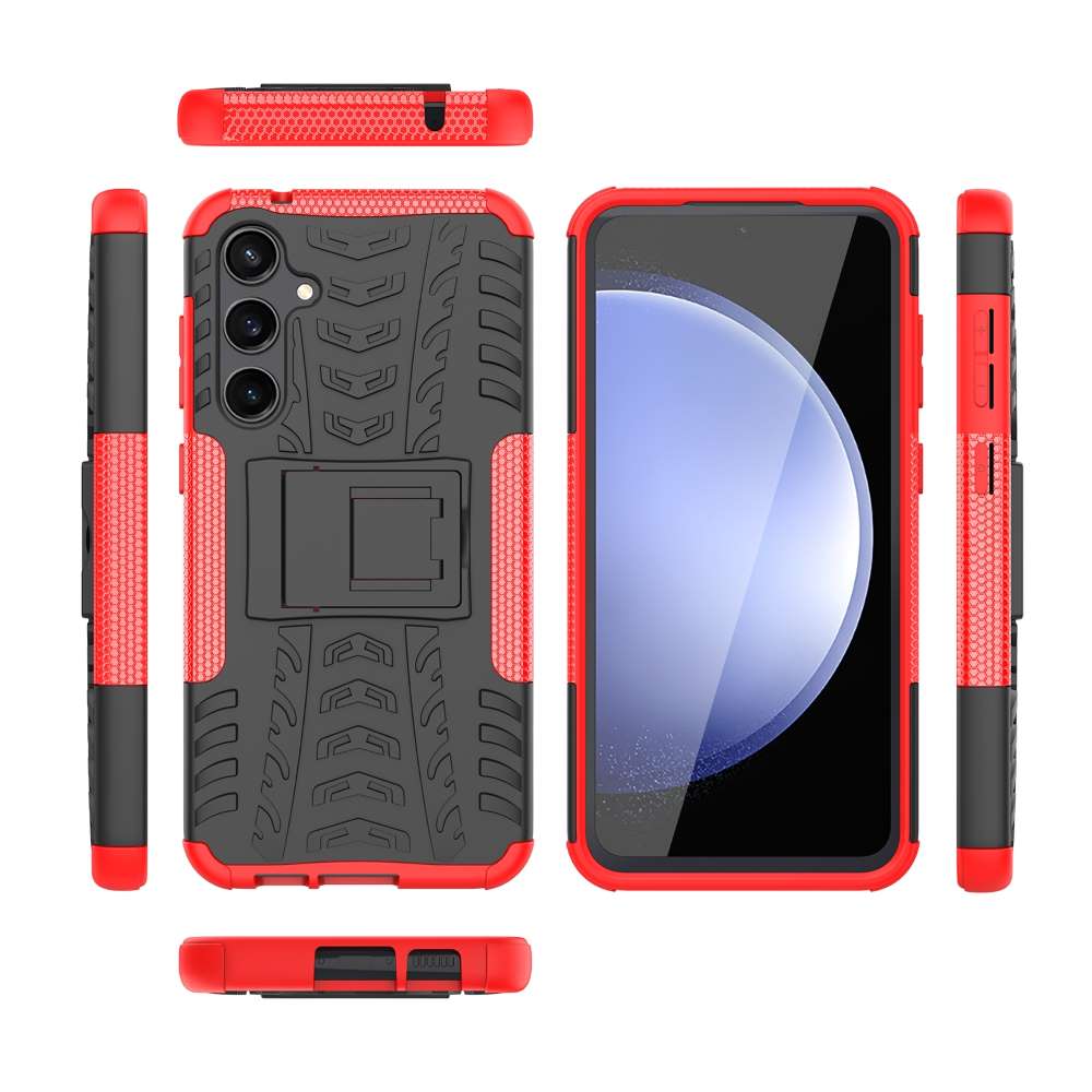 Outdoor Hülle für Samsung Galaxy S23 FE Tire Rutschfest Kickstand Schutz Cover