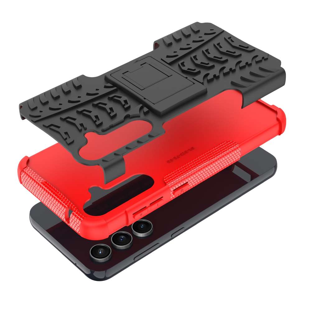 Outdoor Hülle für Samsung Galaxy S23 FE Tire Rutschfest Kickstand Schutz Cover