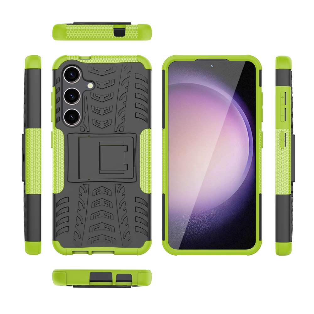 Outdoor Hülle für Samsung Galaxy S24 Tire Rutschfest Kickstand PC TPU Cover Case