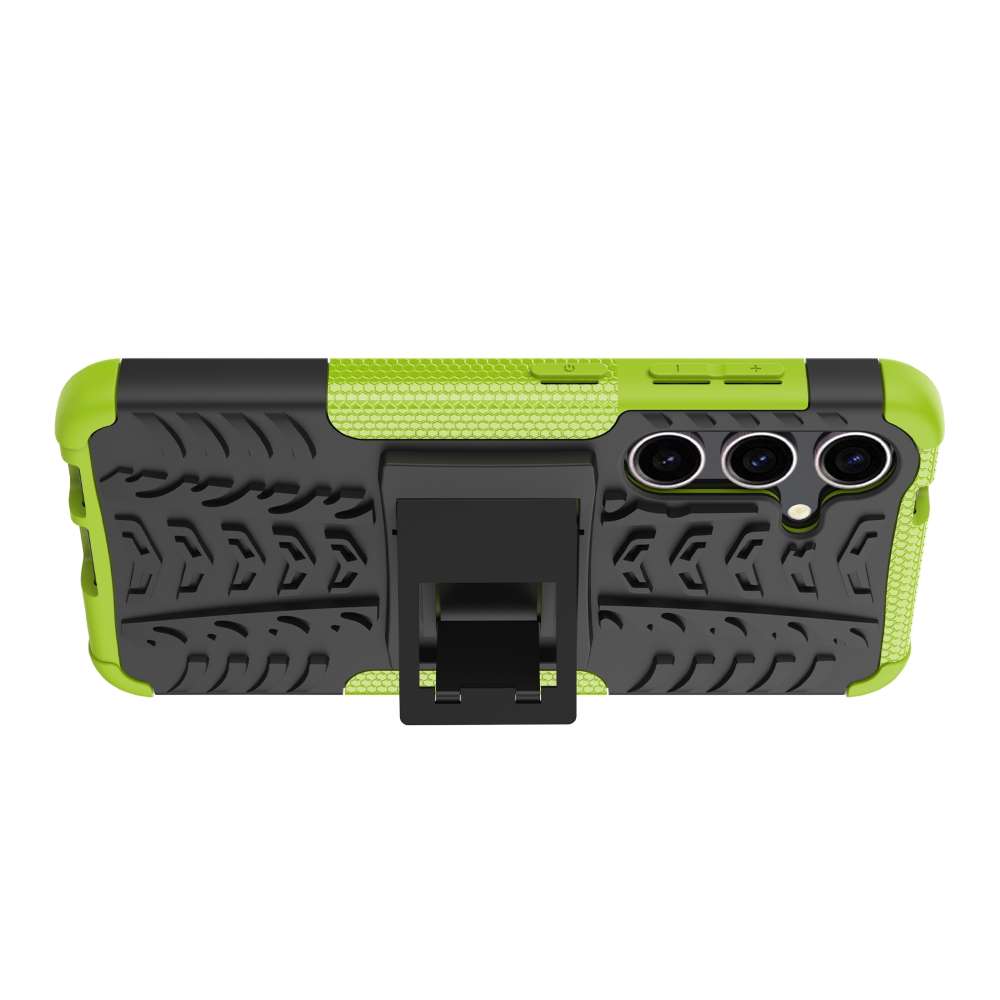 Outdoor Hülle für Samsung Galaxy S24 Tire Rutschfest Kickstand PC TPU Cover Case