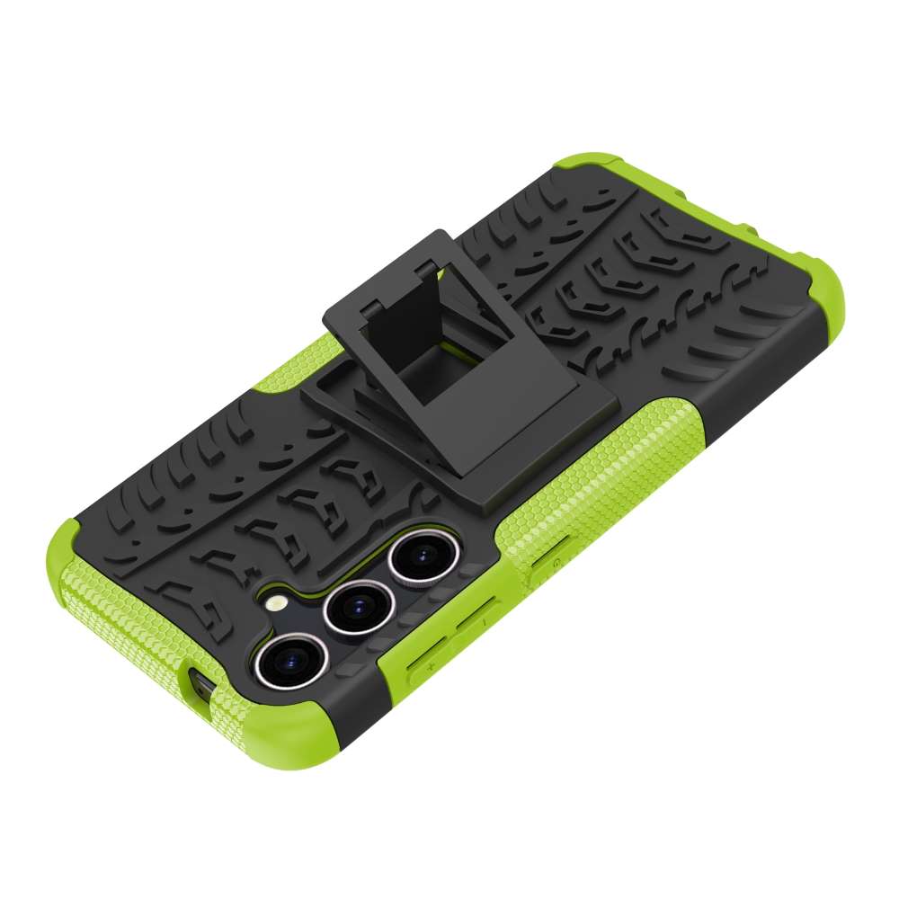 Outdoor Hülle für Samsung Galaxy S24 Tire Rutschfest Kickstand PC TPU Cover Case