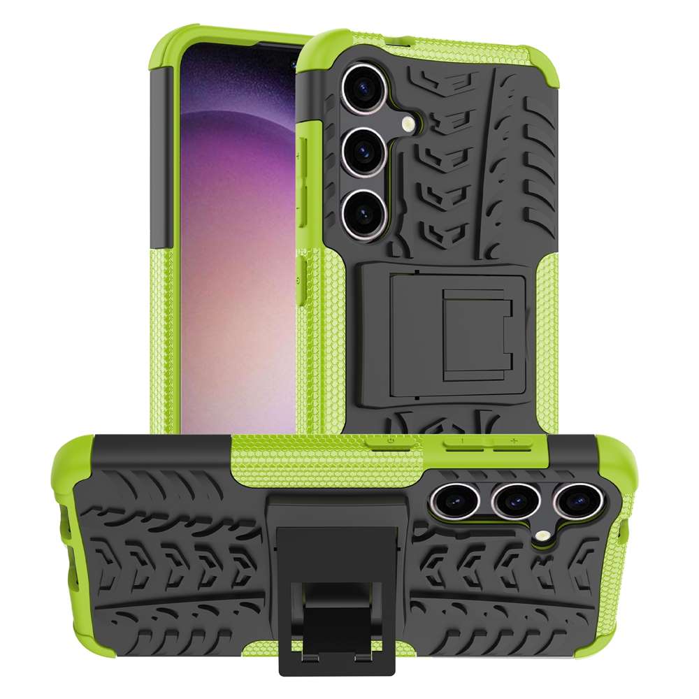 Outdoor Hülle für Samsung Galaxy S24 Tire Rutschfest Kickstand PC TPU Cover Case