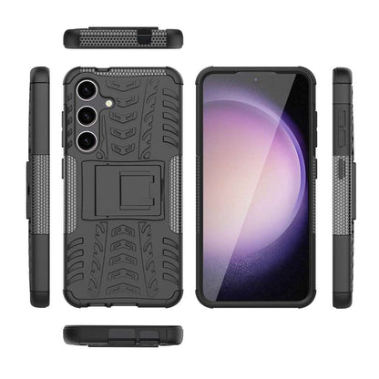 Outdoor Hülle für Samsung Galaxy S24 Tire Rutschfest Kickstand PC TPU Cover Case