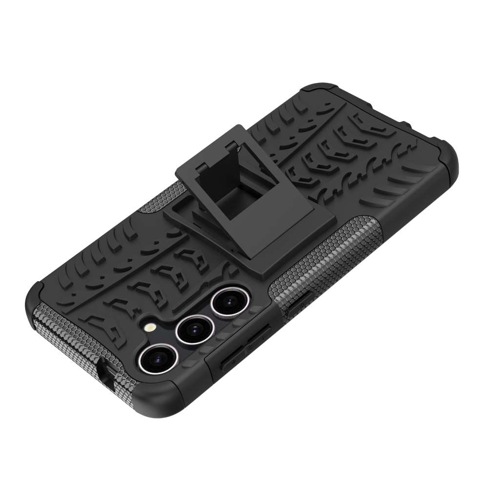 Outdoor Hülle für Samsung Galaxy S24 Tire Rutschfest Kickstand PC TPU Cover Case