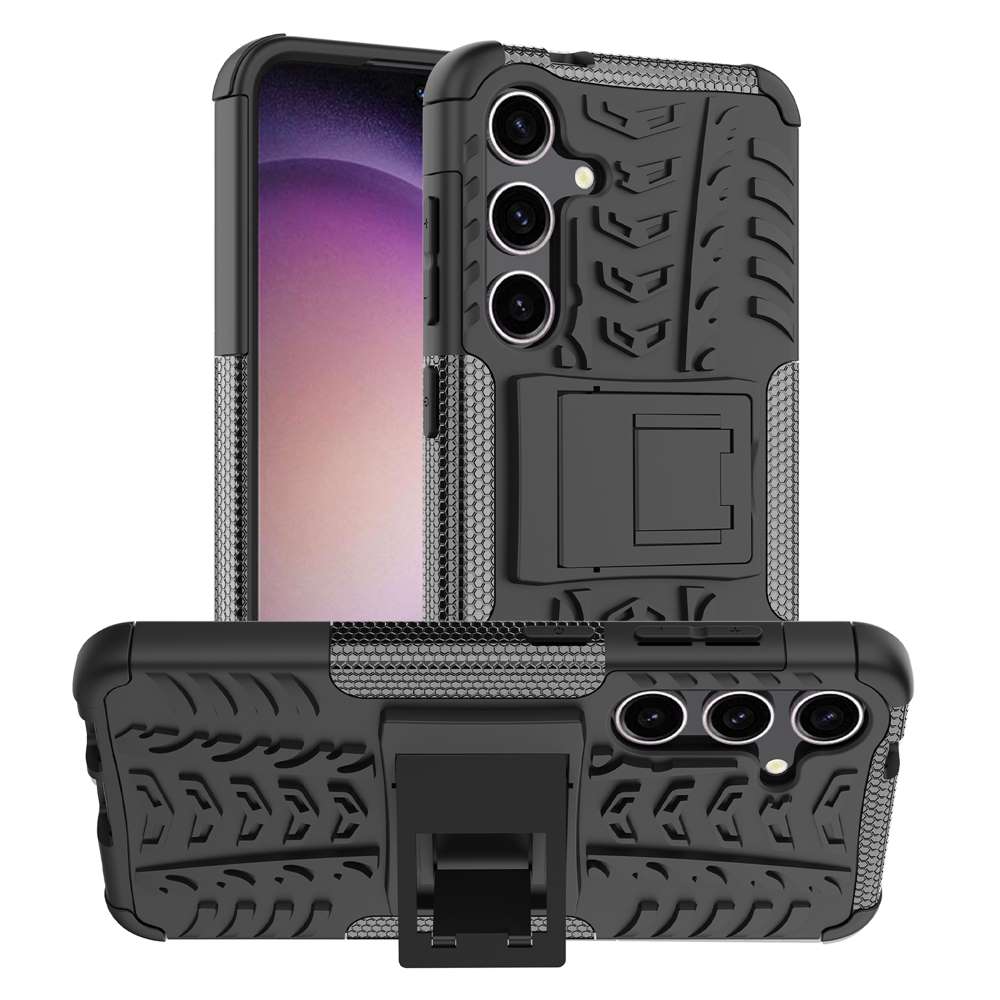 Outdoor Hülle für Samsung Galaxy S24 Tire Rutschfest Kickstand PC TPU Cover Case