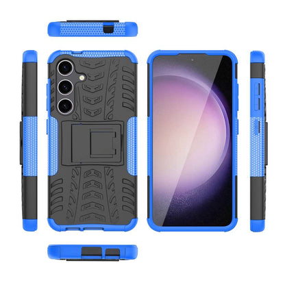 Outdoor Hülle für Samsung Galaxy S24 Tire Rutschfest Kickstand PC TPU Cover Case