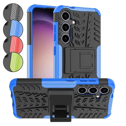Outdoor Hülle für Samsung Galaxy S24 Tire Rutschfest Kickstand PC TPU Cover Case