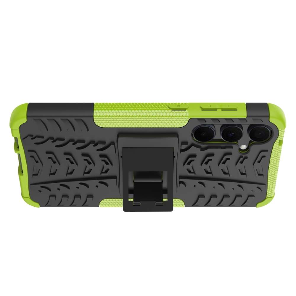 Outdoor Hülle für Samsung Galaxy A55 Tire Rutschfest Kickstand PC TPU Cover Case