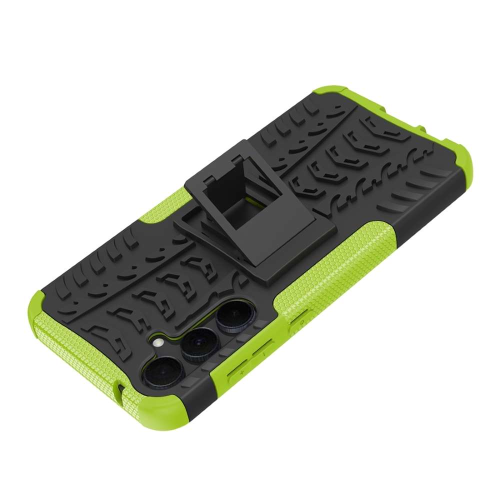 Outdoor Hülle für Samsung Galaxy A55 Tire Rutschfest Kickstand PC TPU Cover Case