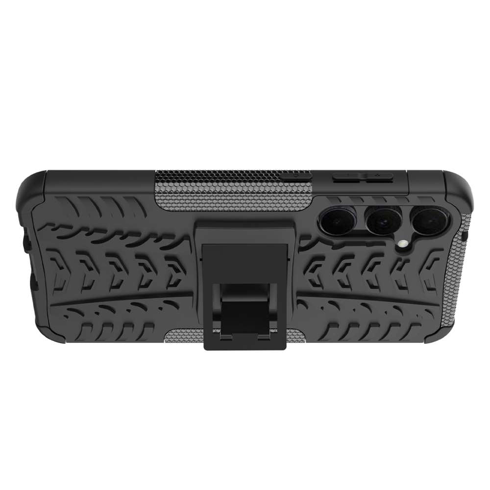 Outdoor Hülle für Samsung Galaxy A55 Tire Rutschfest Kickstand PC TPU Cover Case