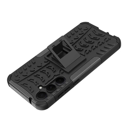 Outdoor Hülle für Samsung Galaxy A55 Tire Rutschfest Kickstand PC TPU Cover Case