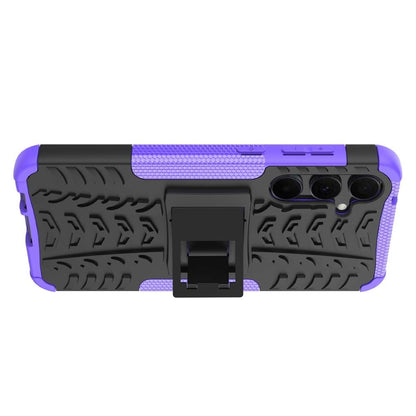 Outdoor Hülle für Samsung Galaxy A55 Tire Rutschfest Kickstand PC TPU Cover Case