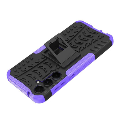 Outdoor Hülle für Samsung Galaxy A55 Tire Rutschfest Kickstand PC TPU Cover Case