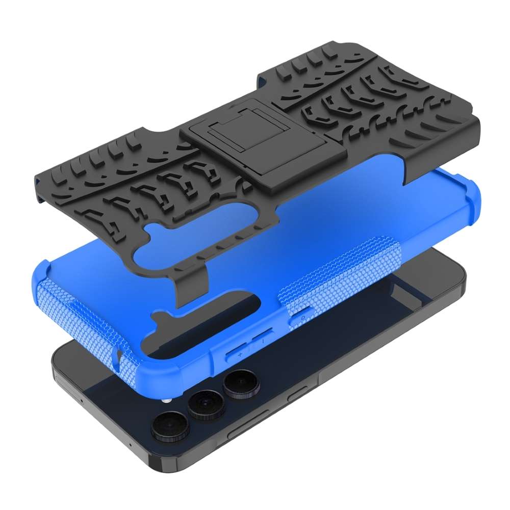 Outdoor Hülle für Samsung Galaxy A55 Tire Rutschfest Kickstand PC TPU Cover Case