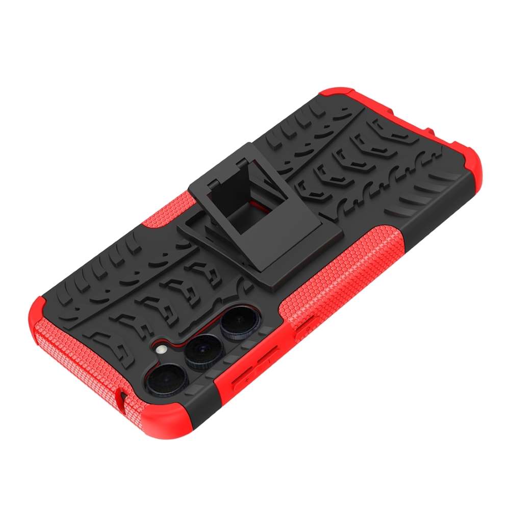 Outdoor Hülle für Samsung Galaxy A55 Tire Rutschfest Kickstand PC TPU Cover Case