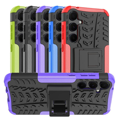 Outdoor Hülle für Samsung Galaxy A55 Tire Rutschfest Kickstand PC TPU Cover Case
