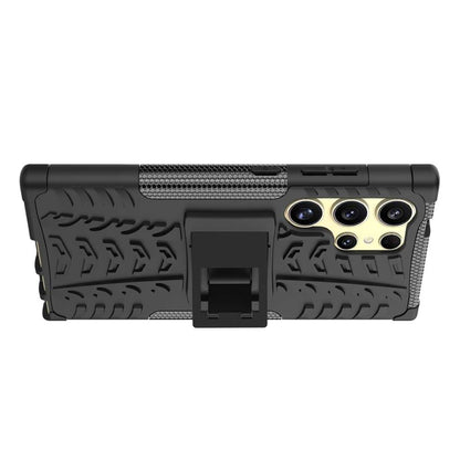 Outdoor Hülle für Samsung Galaxy S24 ULTRA Tire Rutschfest Stand PC TPU Case