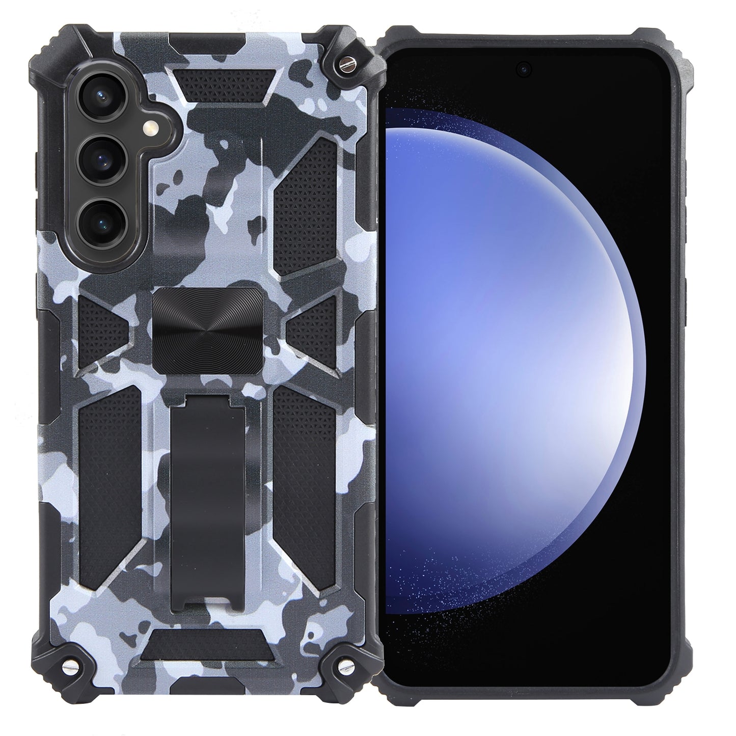 Outdoor Hülle für Samsung Galaxy S23 FE Camouflage Shockproof Schutz Armor Cover